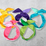 Blue Two-Tone Wired Twist Headband