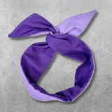 Purple Two-Tone Wired Twist Headband