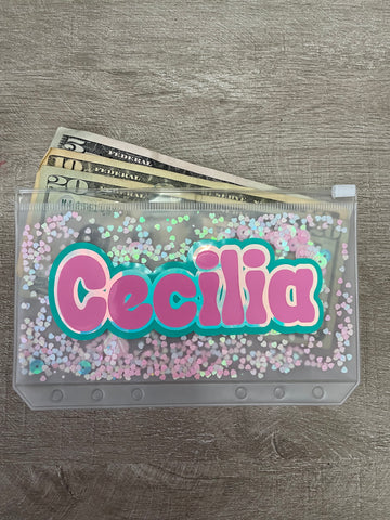 Personalized Confetti Pouch